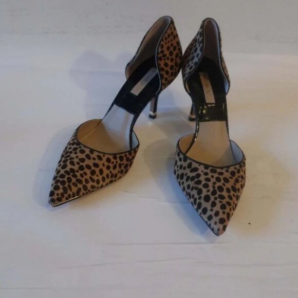*Womens Michael Kors Tan Black Pony Hair Pointy Heels 39.5 US/9.5 - Picture 2 of 10